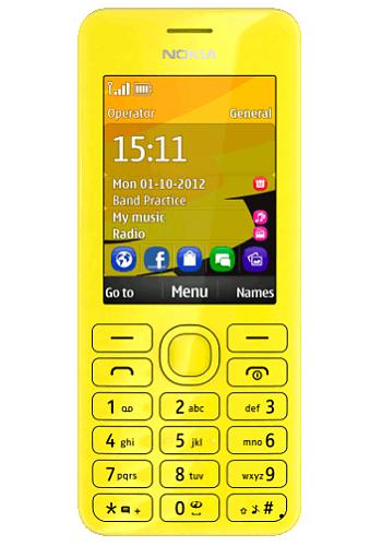 Nokia 206 Geel