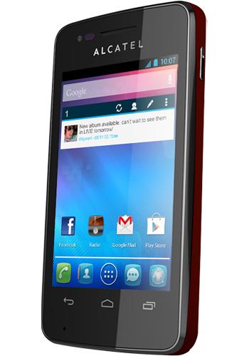 Alcatel One Touch S'Pop Black Cherry Red