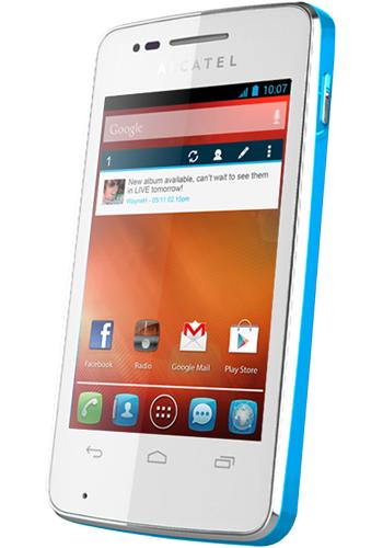 Alcatel One Touch S'Pop White Turquoise
