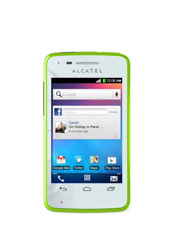 Alcatel One Touch T'Pop White Apple Green
