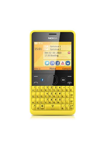 Nokia Asha 210 Yellow Azerty