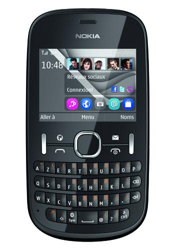 Nokia Asha 201 Graphite AZERTY