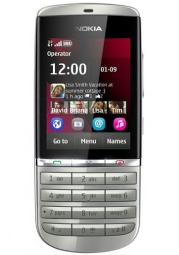 Nokia Asha 300 White Silver