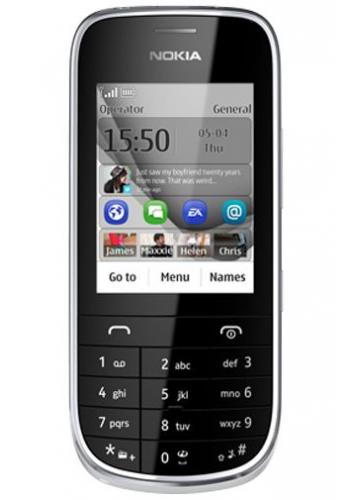 Nokia Asha 203 Silver White