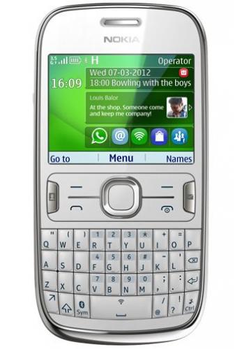 Nokia Asha 302 Dark White