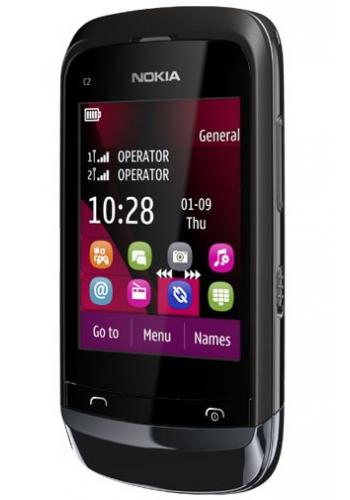 Nokia C2-03 Touch and Type (Dual Sim) Chrome Black