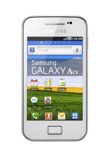 Samsung Galaxy Ace pure white Wit